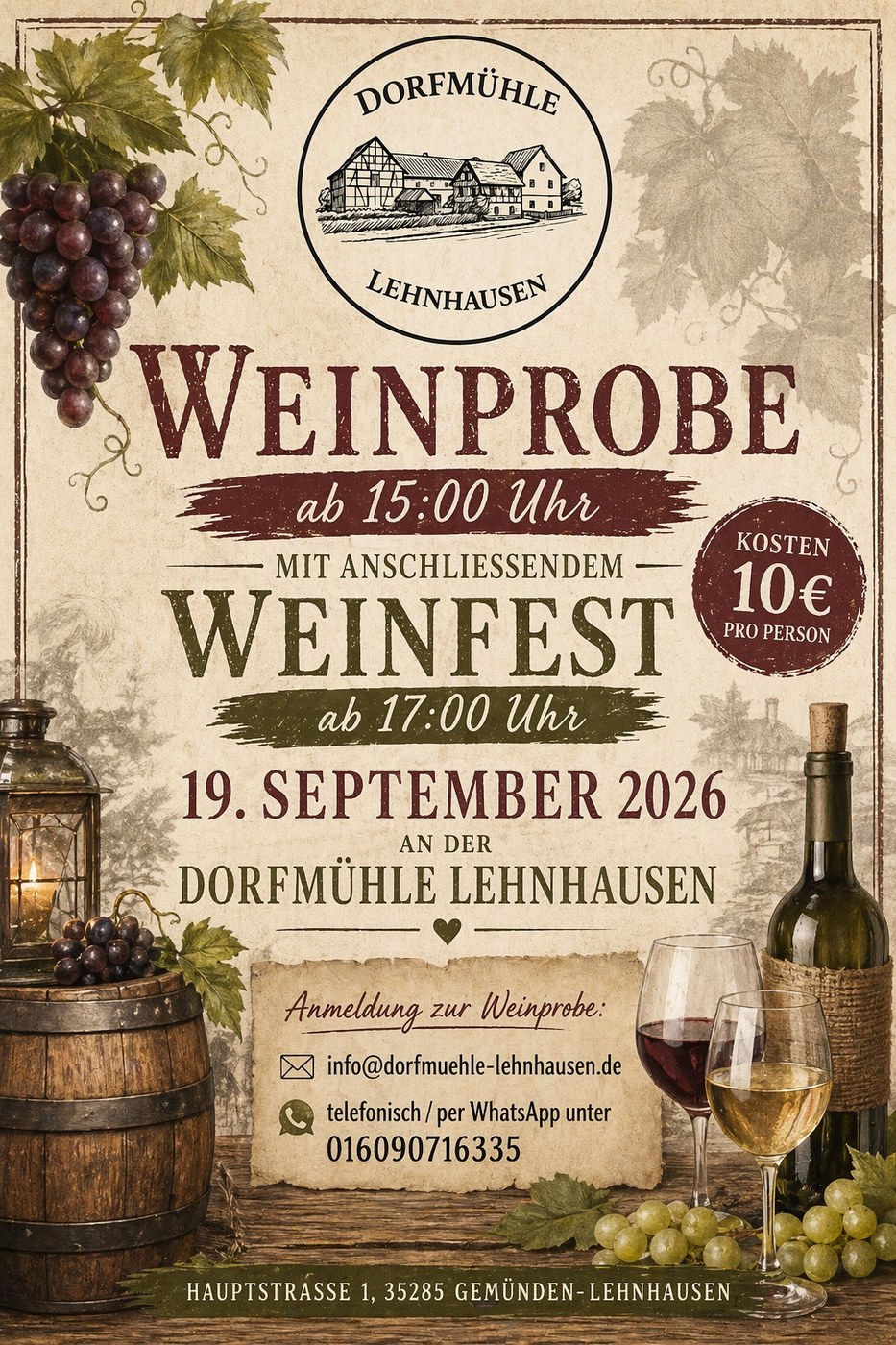 Weinprobe und Weinfest